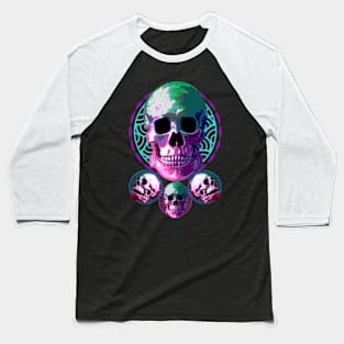 Ephialtes Skull Color Baseball T-Shirt